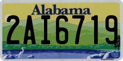 AL license plate 2AI6719
