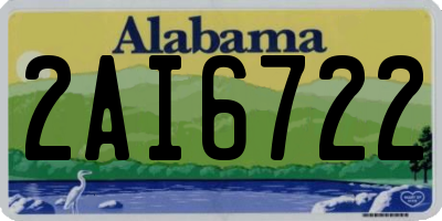 AL license plate 2AI6722
