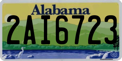 AL license plate 2AI6723