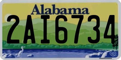 AL license plate 2AI6734