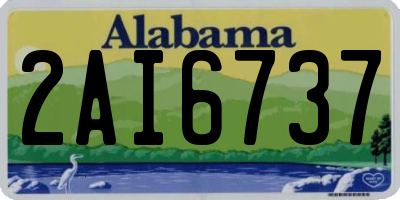 AL license plate 2AI6737