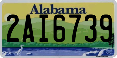AL license plate 2AI6739