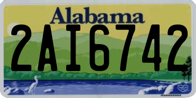 AL license plate 2AI6742