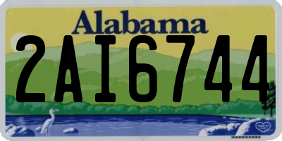 AL license plate 2AI6744