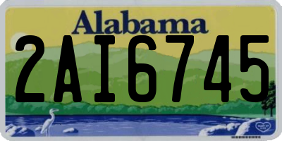 AL license plate 2AI6745