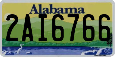 AL license plate 2AI6766