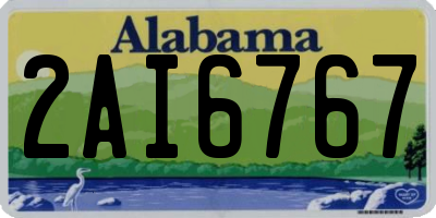 AL license plate 2AI6767
