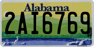 AL license plate 2AI6769