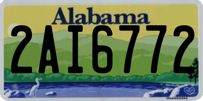 AL license plate 2AI6772