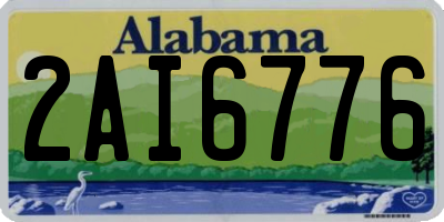 AL license plate 2AI6776