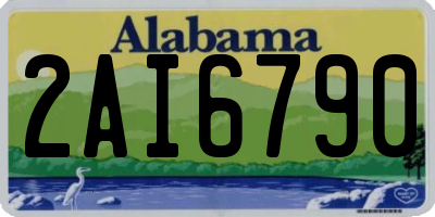 AL license plate 2AI6790