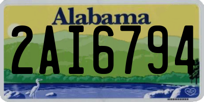 AL license plate 2AI6794