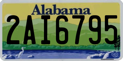 AL license plate 2AI6795