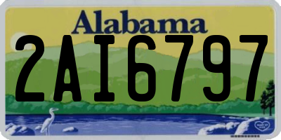 AL license plate 2AI6797