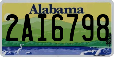 AL license plate 2AI6798