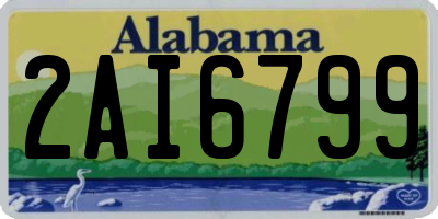 AL license plate 2AI6799