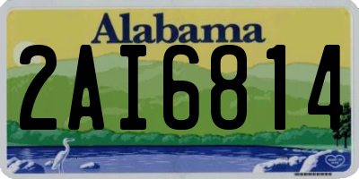 AL license plate 2AI6814