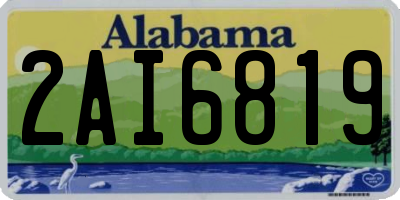 AL license plate 2AI6819