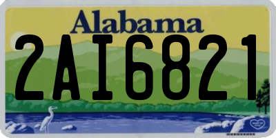 AL license plate 2AI6821