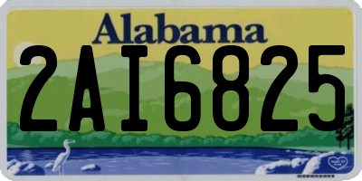 AL license plate 2AI6825