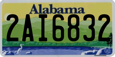 AL license plate 2AI6832