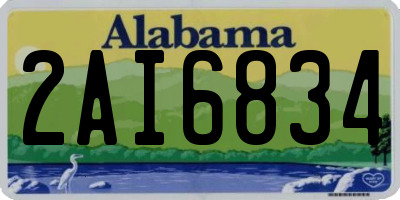 AL license plate 2AI6834