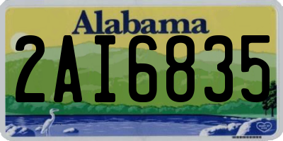 AL license plate 2AI6835