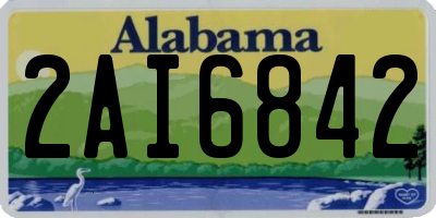 AL license plate 2AI6842