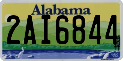 AL license plate 2AI6844