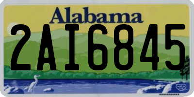 AL license plate 2AI6845