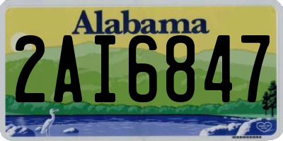 AL license plate 2AI6847