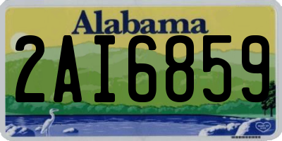 AL license plate 2AI6859