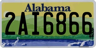 AL license plate 2AI6866
