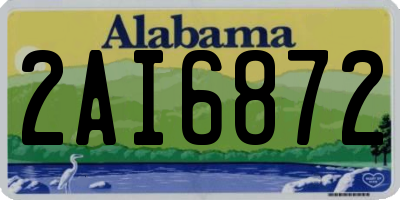 AL license plate 2AI6872