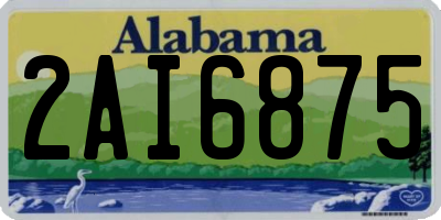 AL license plate 2AI6875