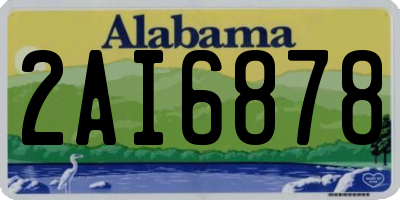 AL license plate 2AI6878