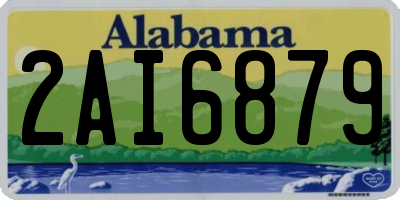 AL license plate 2AI6879
