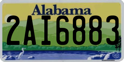 AL license plate 2AI6883