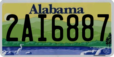 AL license plate 2AI6887