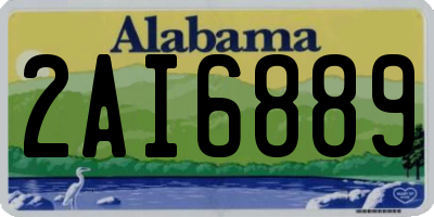 AL license plate 2AI6889