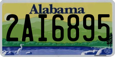 AL license plate 2AI6895