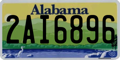 AL license plate 2AI6896