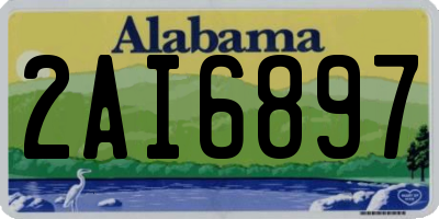 AL license plate 2AI6897