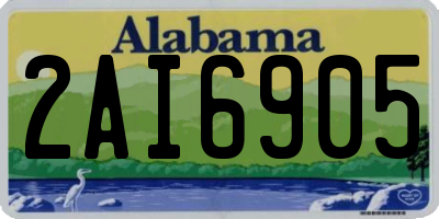 AL license plate 2AI6905