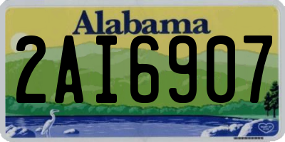 AL license plate 2AI6907