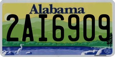 AL license plate 2AI6909