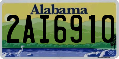AL license plate 2AI6910