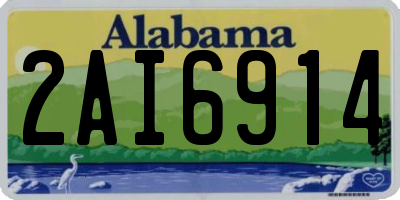 AL license plate 2AI6914