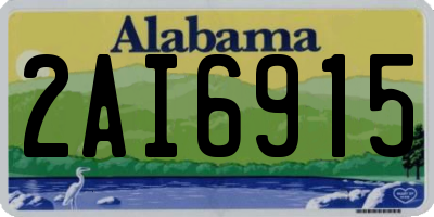 AL license plate 2AI6915