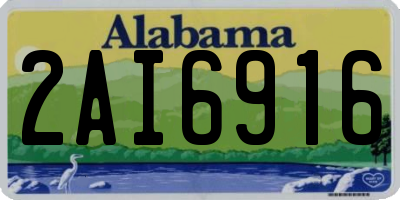 AL license plate 2AI6916
